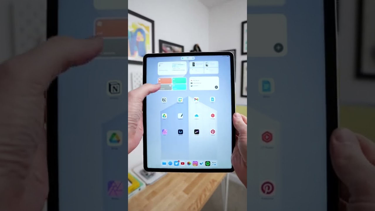 Настройка главного экрана моего iPad Pro 🏙️
