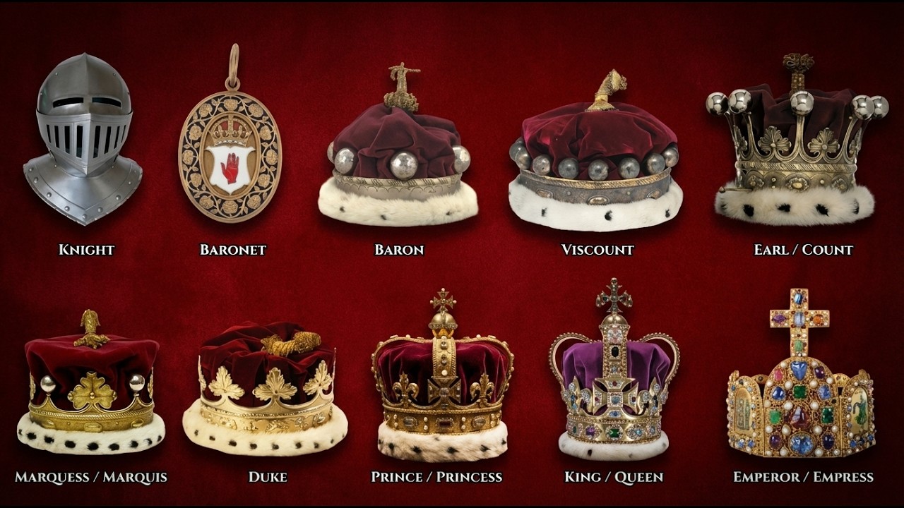 Все европейские дворянские титулы от низшего до высшего &mdash; в рейтинге!