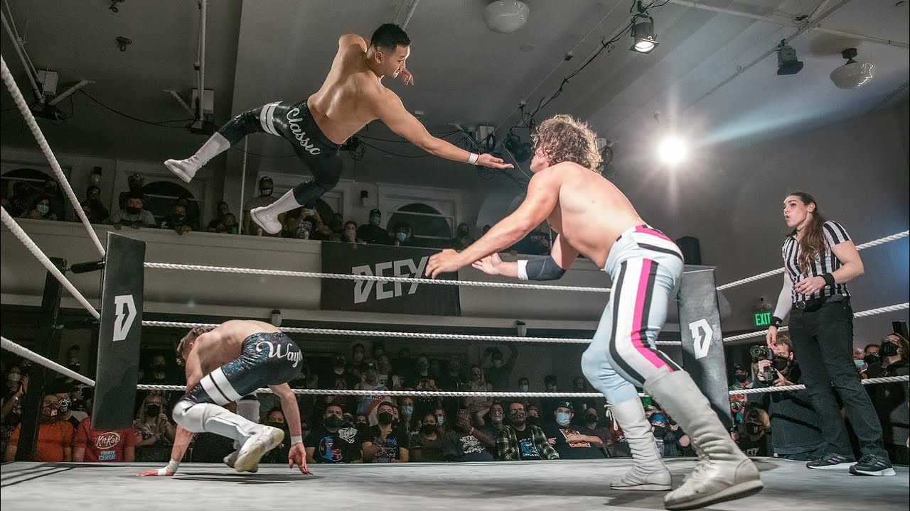 Nick Wayne & Cody Chhun VS The Midnight Heat DEFY
