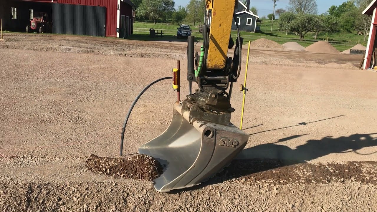 Grävning inför gjutning - Komatsu PC138