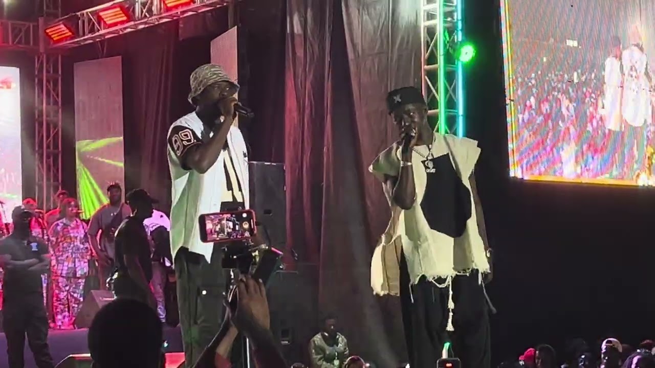 Bro K surprises  ST Brikaama Boyo On  Stage — At The NTRIyA Concert —