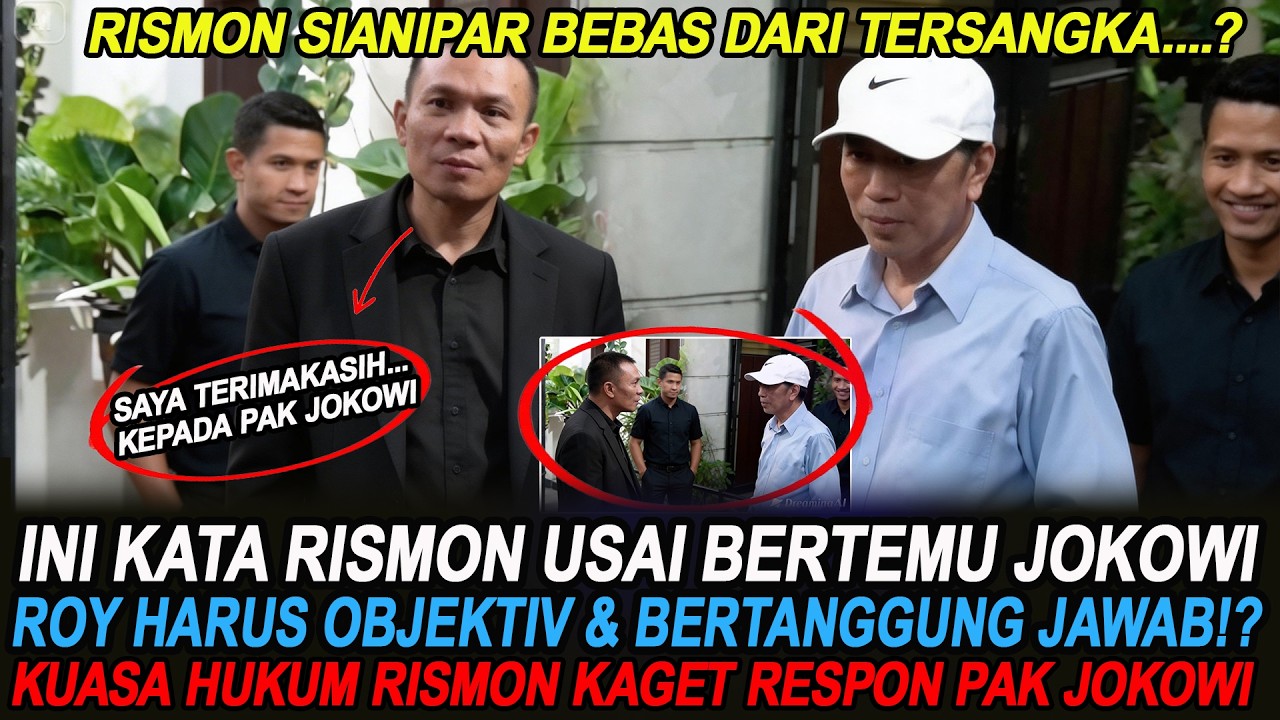 MENGEJUTKAN ! INI KATA RISMON USAI BERTEMU JOKOWI, REAKSINYA BIKIN KAGET! INI ALASANNY