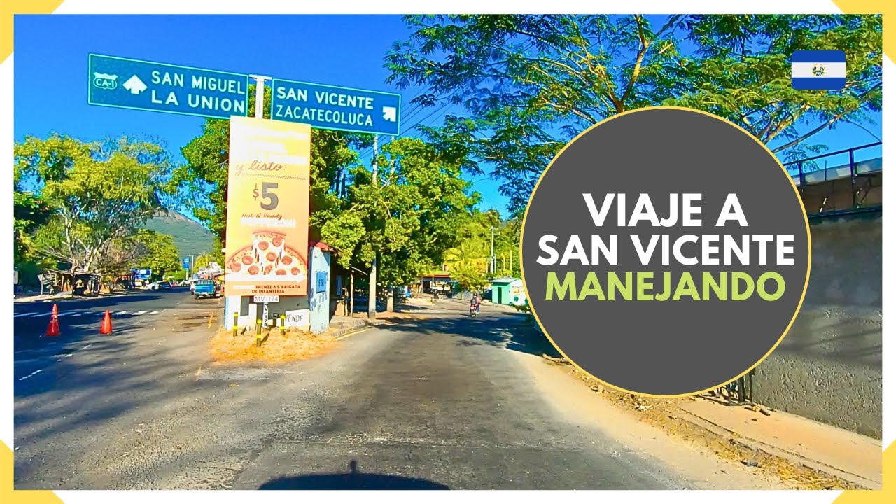 Manejando a SAN VICENTE por la CARRETERA PANAMERICANA - EL SALVADOR 2025