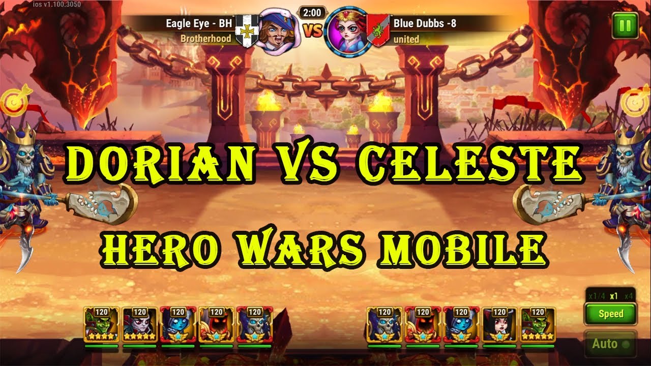 Celeste vs Dorian healer | Hero Wars Mobile