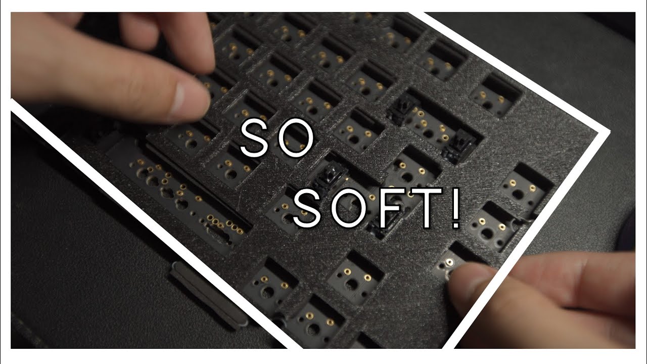 I 3D printed the World's Softest Keyboard Switch Plate! ft. Thera75