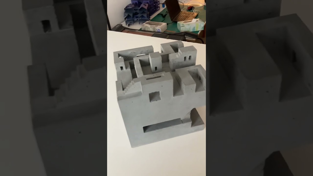 Concrete casting by@no-bu-ru #archisource #architect #architecture #concrete #modelmaking