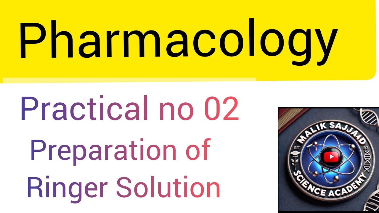 Ringer solution, Ringer Lactate preparation, pharmacology practical No.2