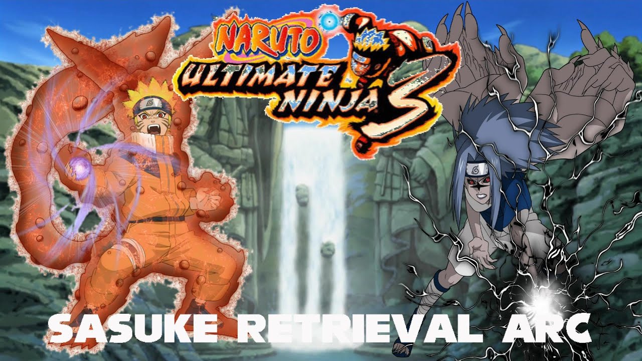 Naruto Ultimate Ninja 3 - Hero's History - Sasuke Retrieval Arc - English Dub (Commentary)