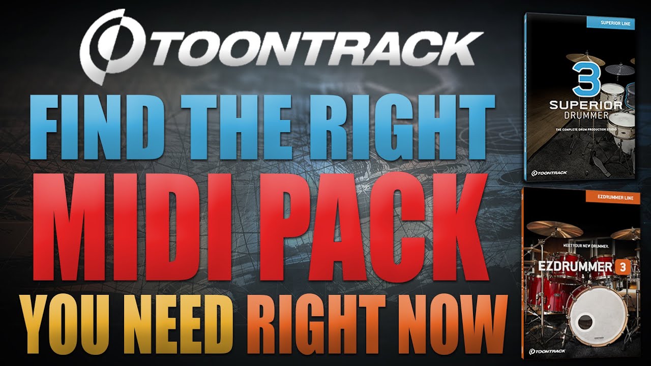 Find the right Toontrack Drum Midi Pack right now in EZdrummer 3 and Superior Drummer 3 | Webshop