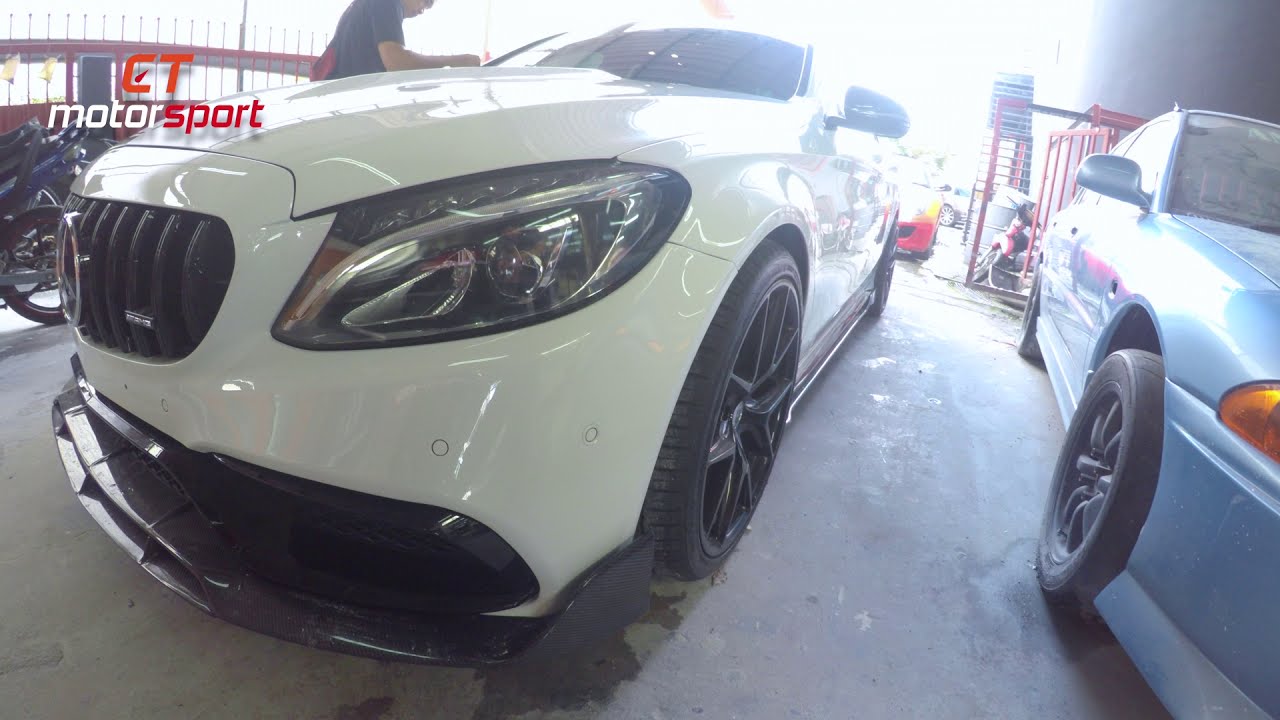 Mercedes Benz C Class W205 Installed C63 Bodykit and Valve Tronic Exhaust System