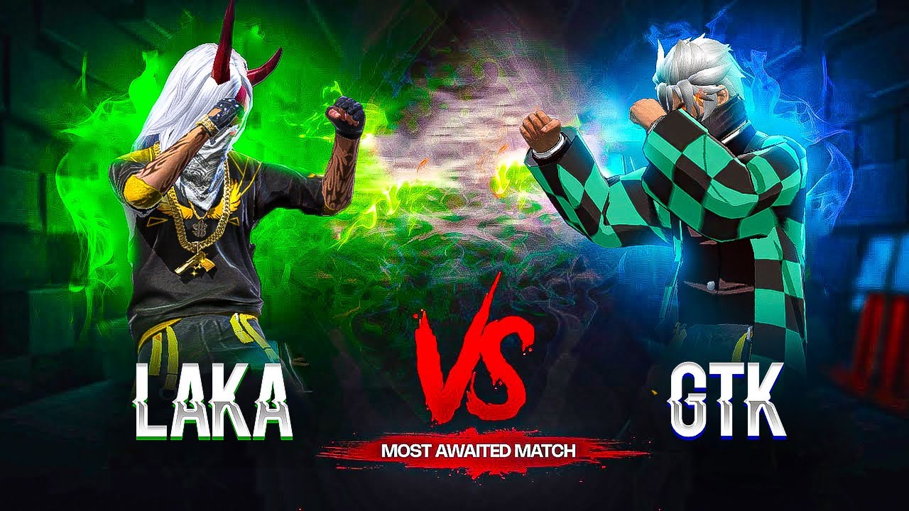 LAKA GAMING VS @gtk111ff 😱 1 VS 1 CLASH BETWEEN LEGENDS🔥 GARENA FREEFIRE