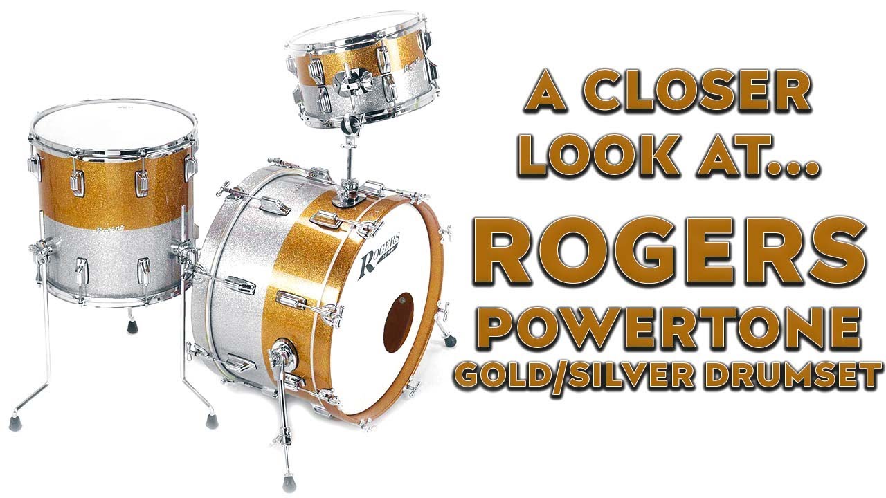 Shop Talk: Rogers PowerTone Gold/Silver Two-Tone Sparkle Drumset