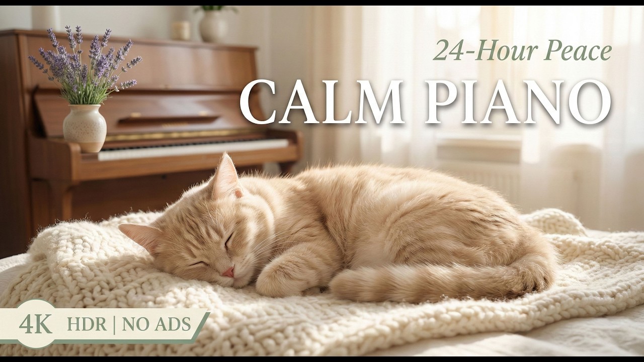 Healing Piano Music for Cats 🎵Relaxing Sounds to Soothe Anxiety, Improve Mood & Support Better Sleep