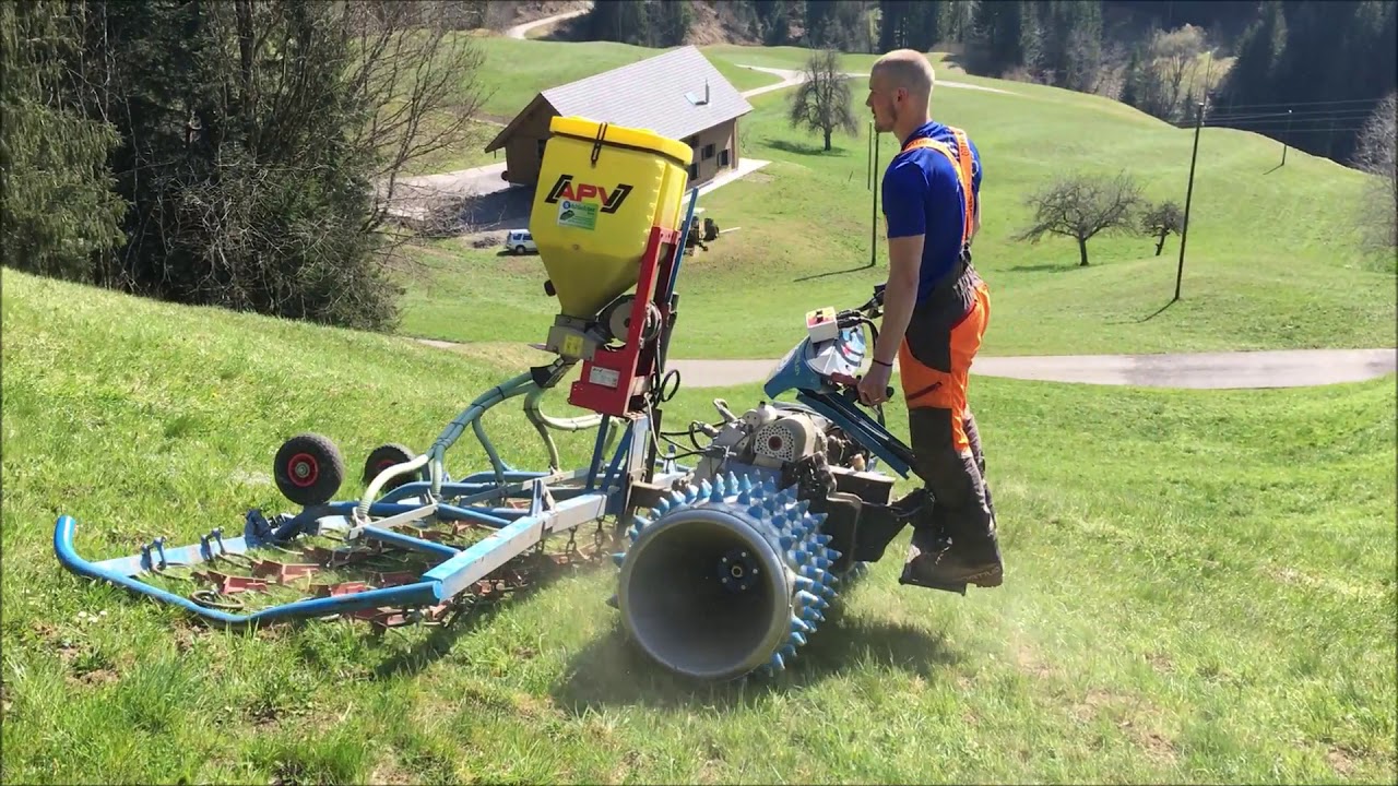 Brielmaier Motormäher Schwenkstehplattform Mitfahrgelegenheit
