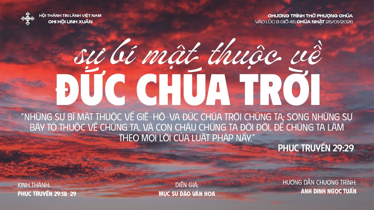 HTTL LINH XUÂN - CHƯƠNG TRÌNH THỜ PHƯỢNG CHÚA - 25/01/2025 - 