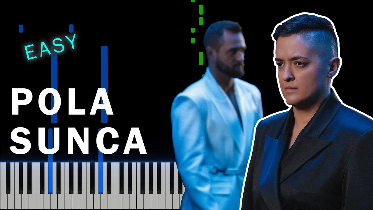POLA SUNCA - Marija Šerifović feat. Matija Cvek EASY PIANO TUTORIAL