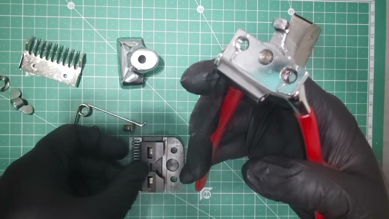 Maquina de cortar pelo manual desmontaje y montaje 