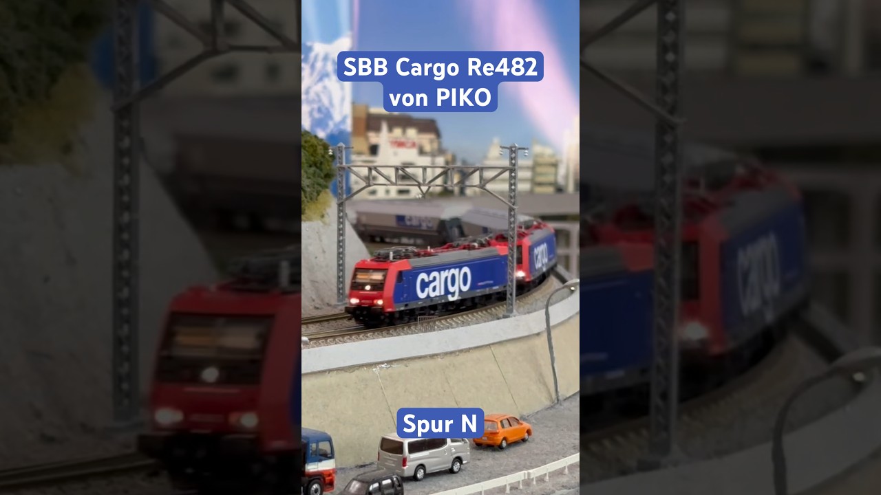 Spur N: E-Lok SBB Re 482 von PIKO #modellbahn #modeltrains #1zu160 #sbb