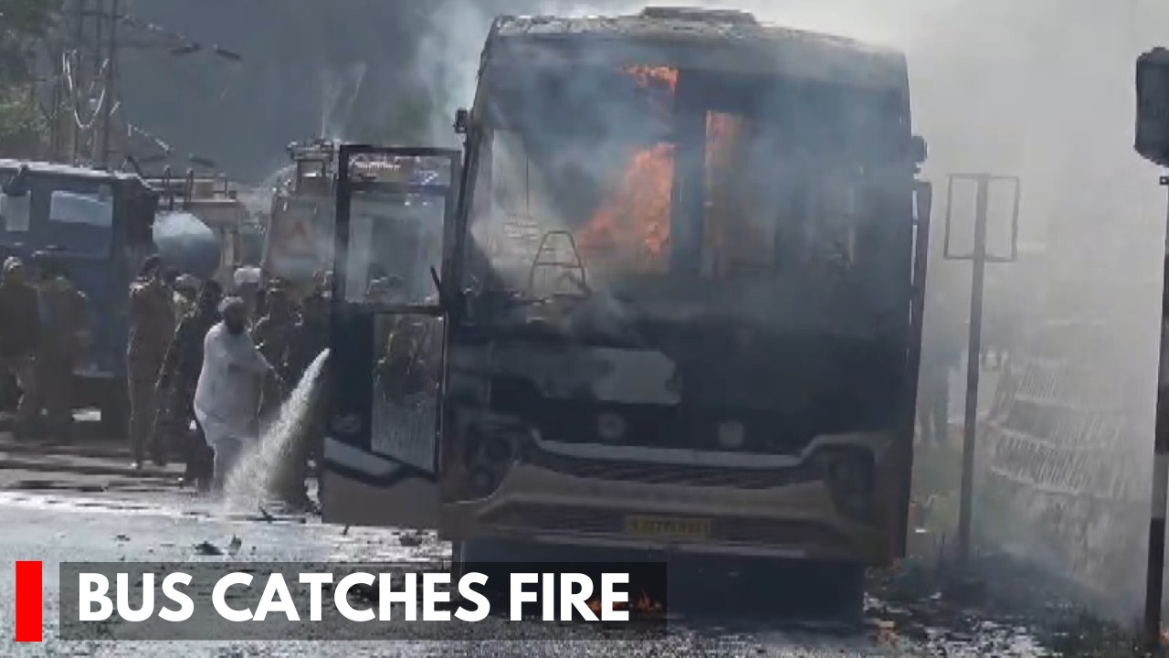Ramban: Bus Catches Fire, All Passengers Safe