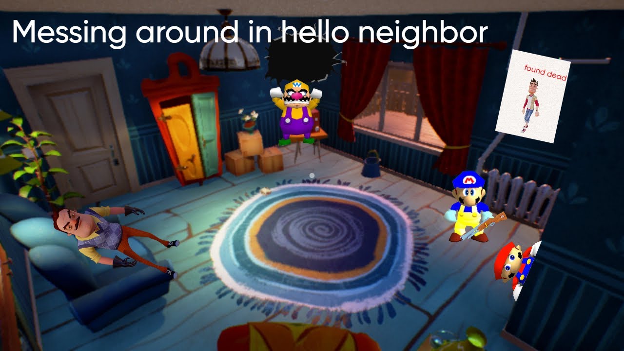 messing around in hello neighbor alpha 2