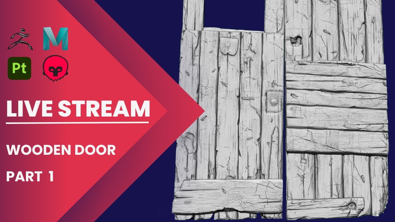 Old Wooden Door Sculpt Part -1