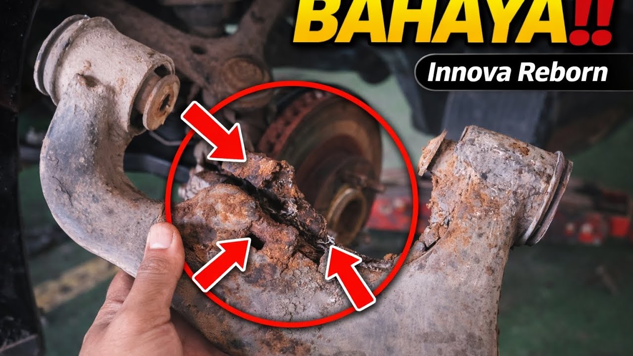 Jarang Dicek! Lower Arm Innova Reborn Ternyata Sudah Keropos #innovareborn#lowerarm#bengkel