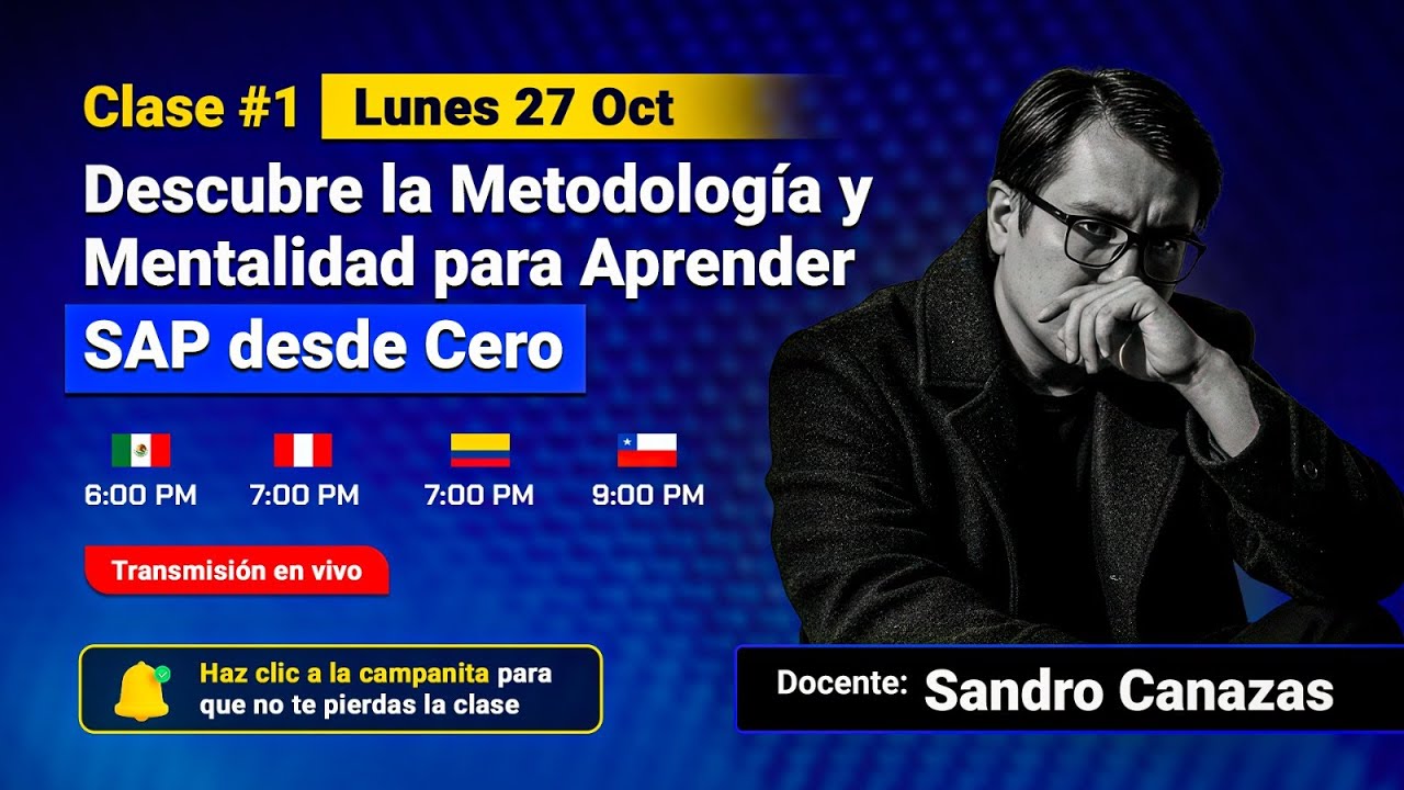 Clase #1 - Descubre la Metodología y Mentalidad para Aprender SAP desde Cero