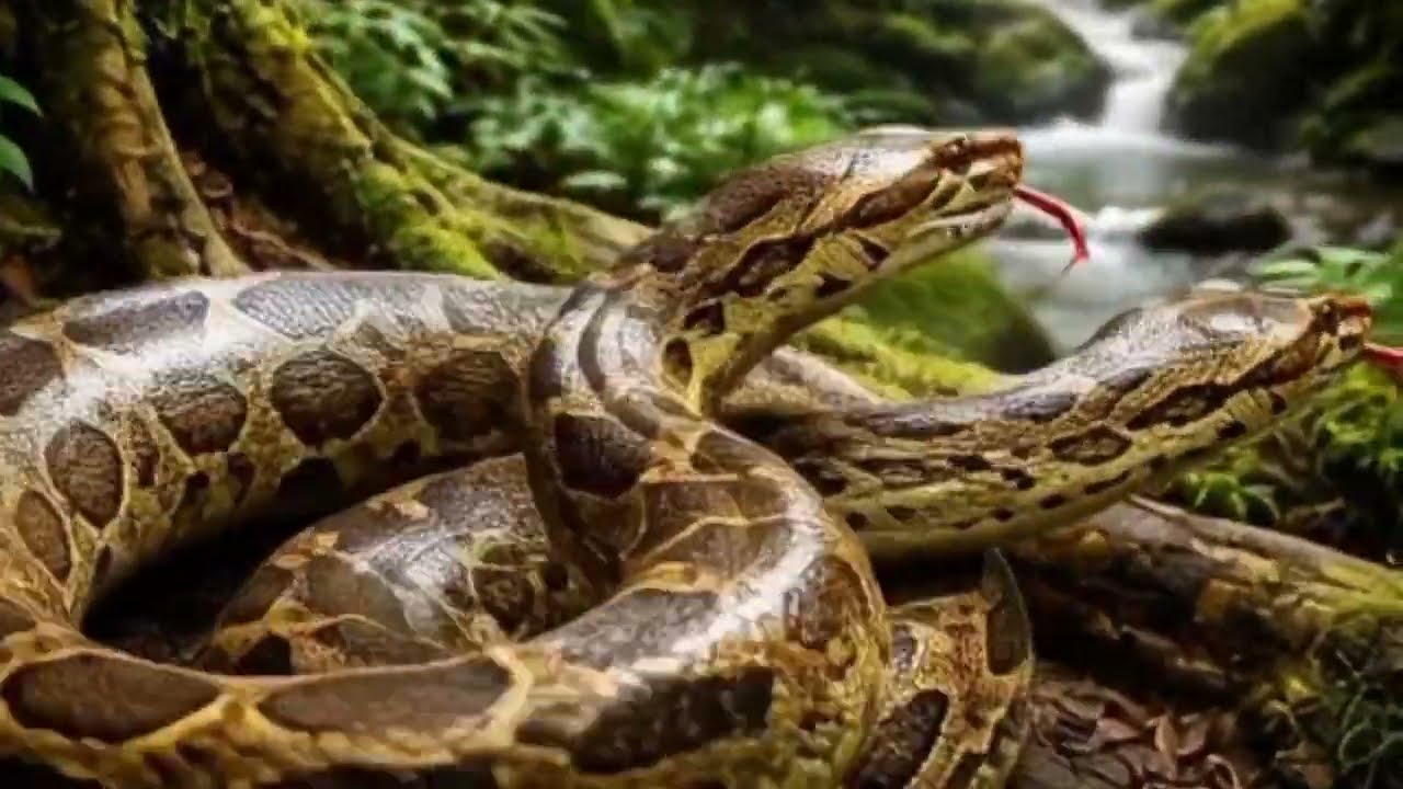 The biggest crocodile and phytons fighting #naturebeauty #amazinature #beautifulnature #amazinature 