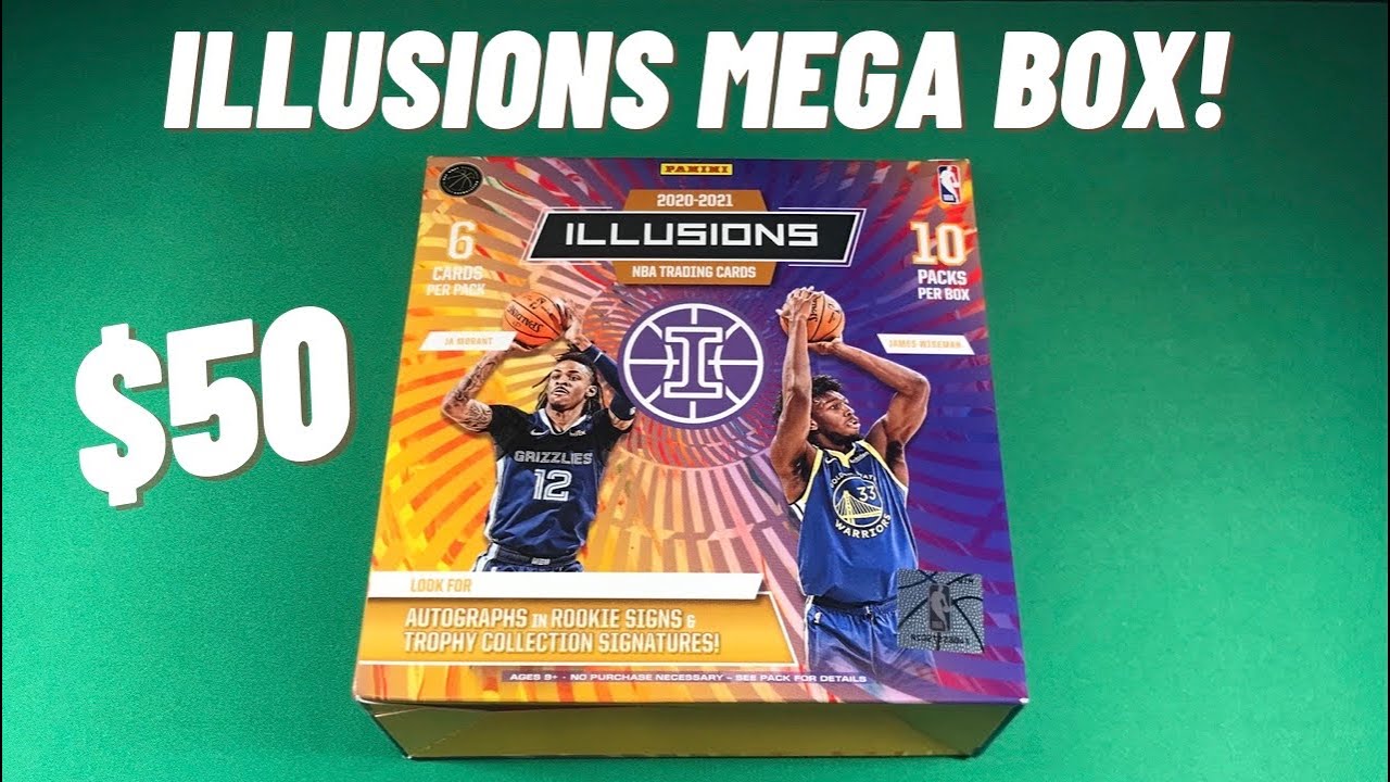 2020-21 Panini Illusions Basketball Mega Box Opening Review! New Retail Sports Cards!