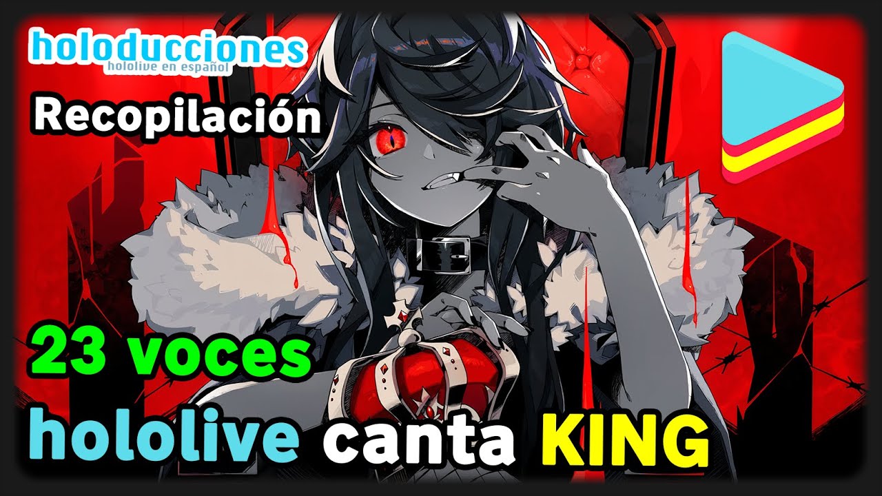 Recopilación de hololive cantando KING [23 voces] + karaoke | Hololive en español