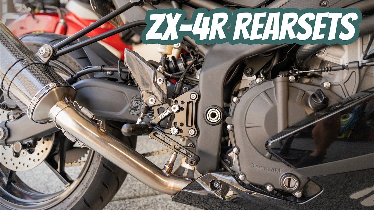 Tyga Performance Rear Sets / Step Kit for the Kawasaki ZX4R / ZX4RR