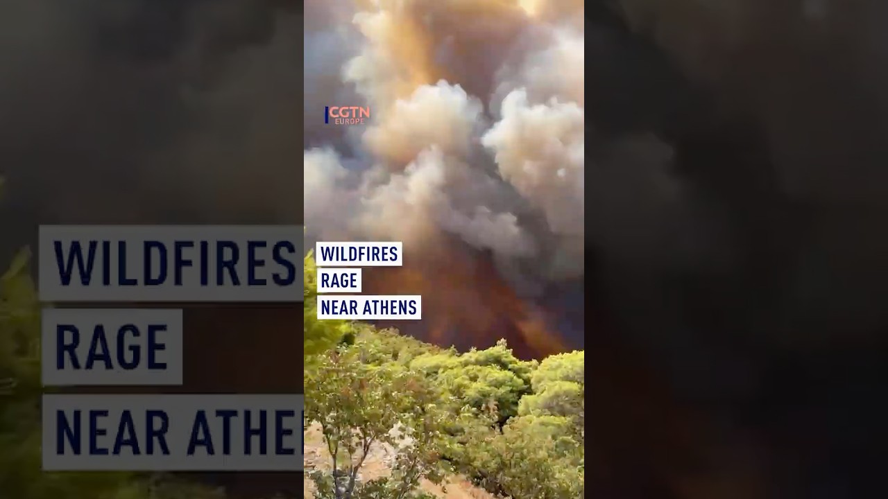 Wildfires Rage Near Athens