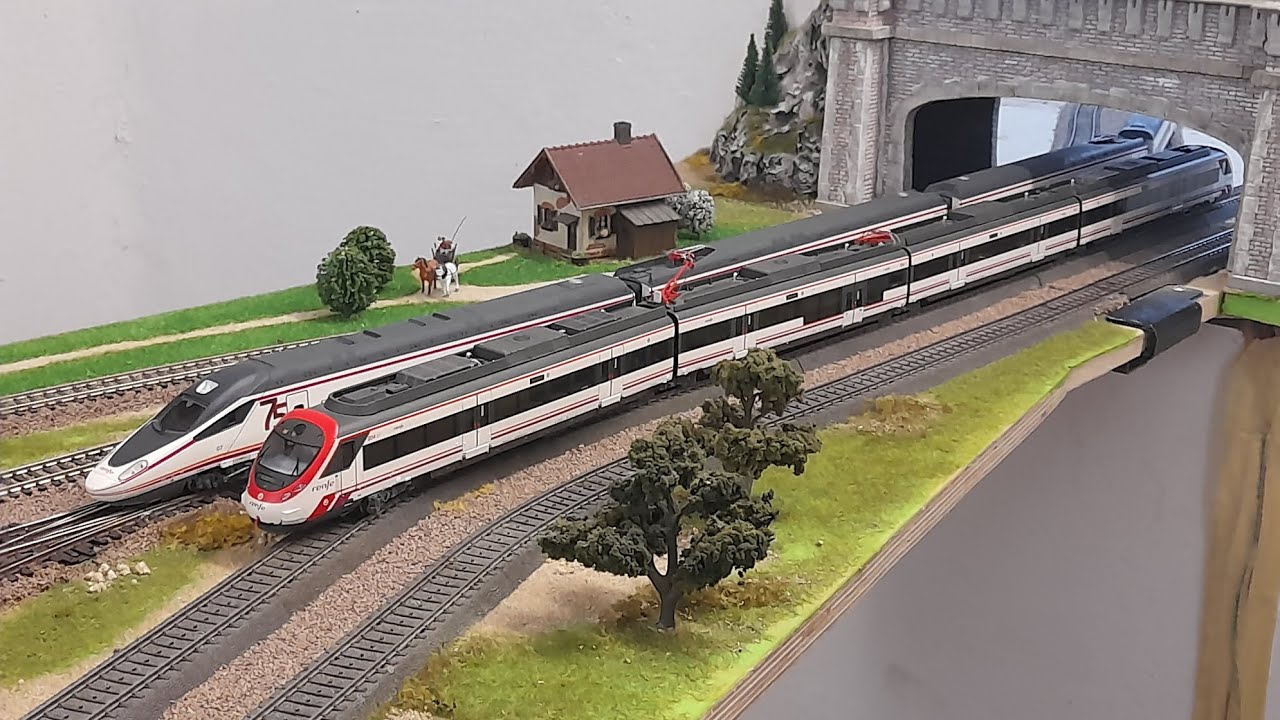 Evolucion de Circulaciones i Pruebas De trenes en maqueta H0 (antes i ahora)
