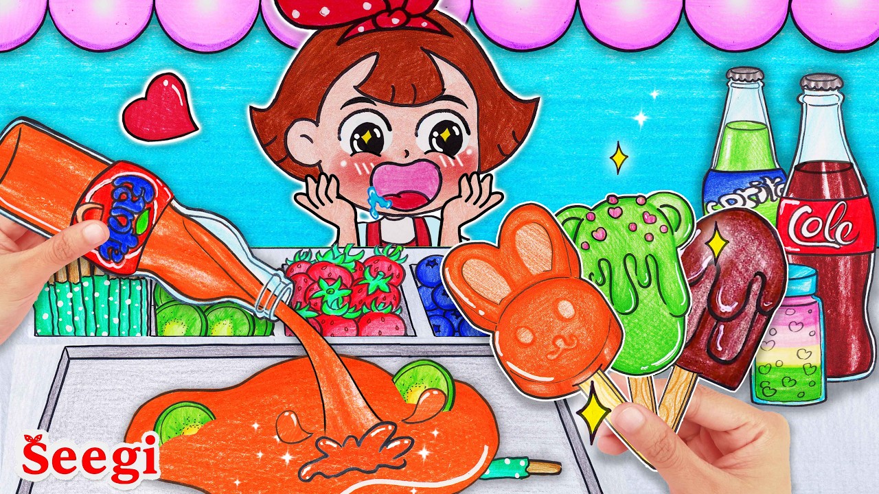 [😋Paper DIY] 1000+ Perfect Desserts Mukbang Compilation 🍨 Seegi Stop Motion Paper - ASMR