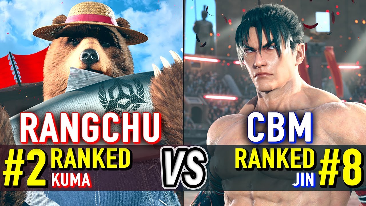 T8 🔥 RANGCHU (#2 Ranked Kuma) vs CBM (#8 Ranked Jin) 🔥 Tekken 8 High Level Gameplay