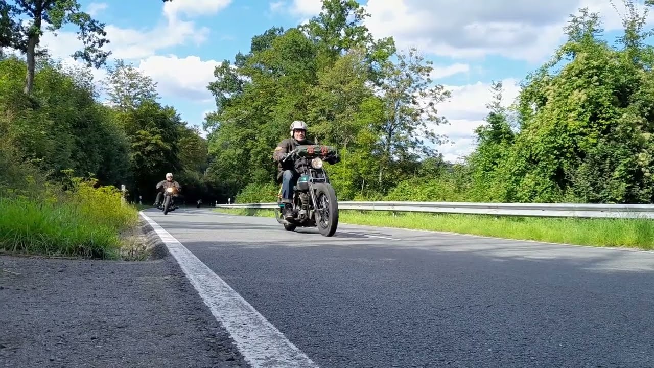 Harley Davidson Flathead Run 2023 Ride Out Warburg Germany