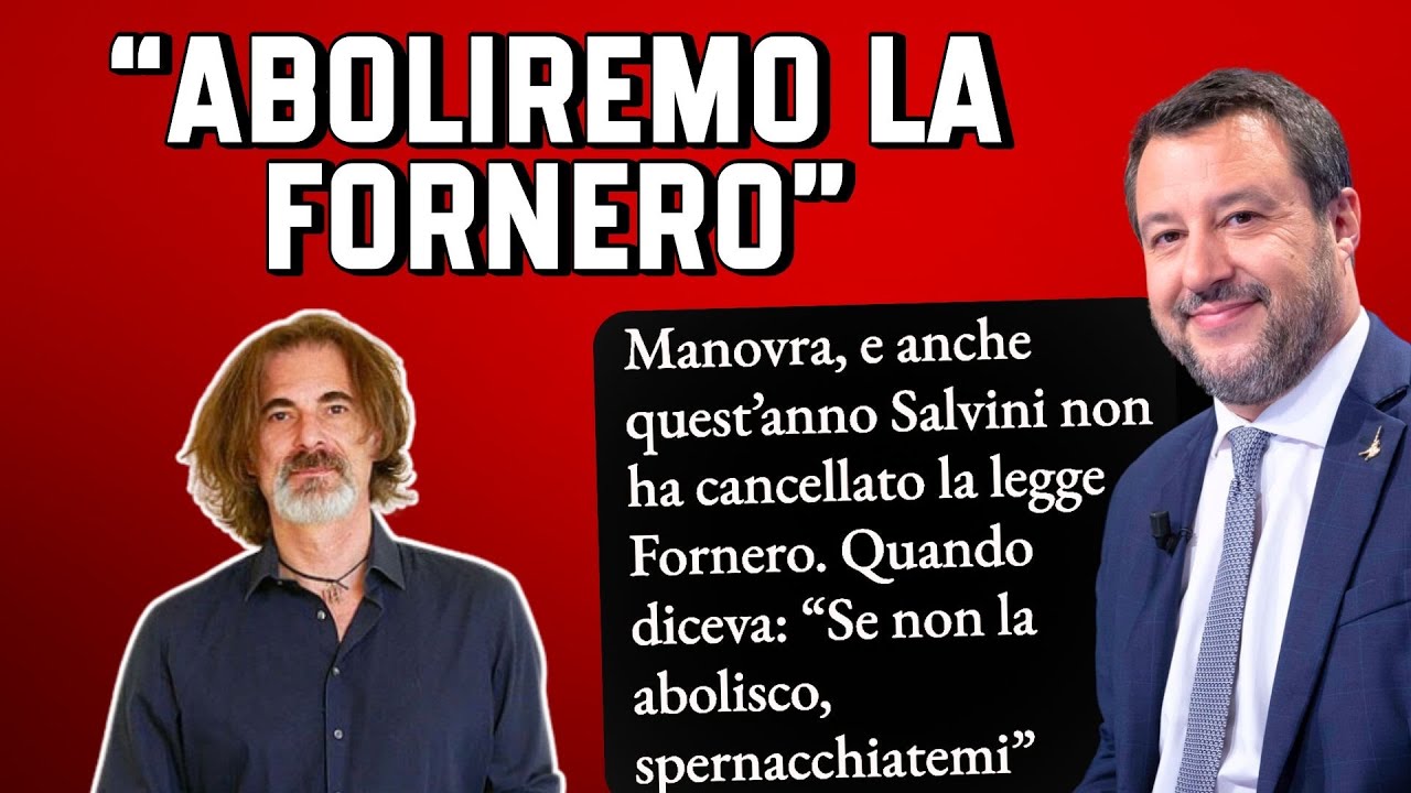 SALVINI VOLEVA ABOLIRE LA FORNERO, INVECE E' UN CIALTRONE! ANALISI con C. DE BLASI