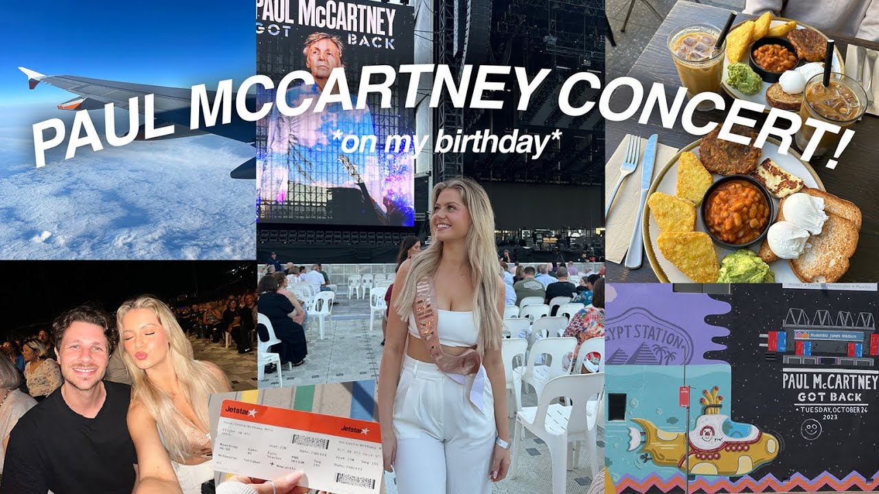 FLYING ACROSS THE COUNTRY TO SEE PAUL MCCARTNEY ON MY BIRTHDAY (vlog) | Got Back Tour Australia 2023