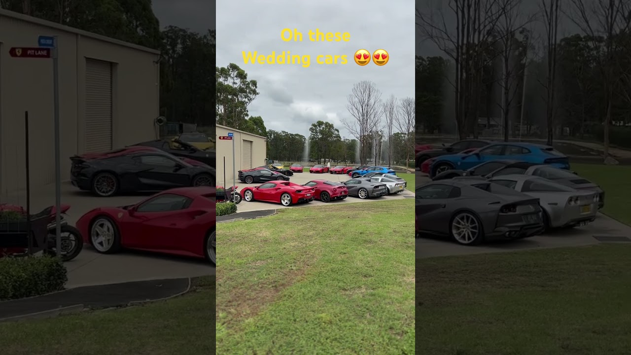 Have you ever seen these many cars  for a wedding? #wedding #sydney #weddingcar