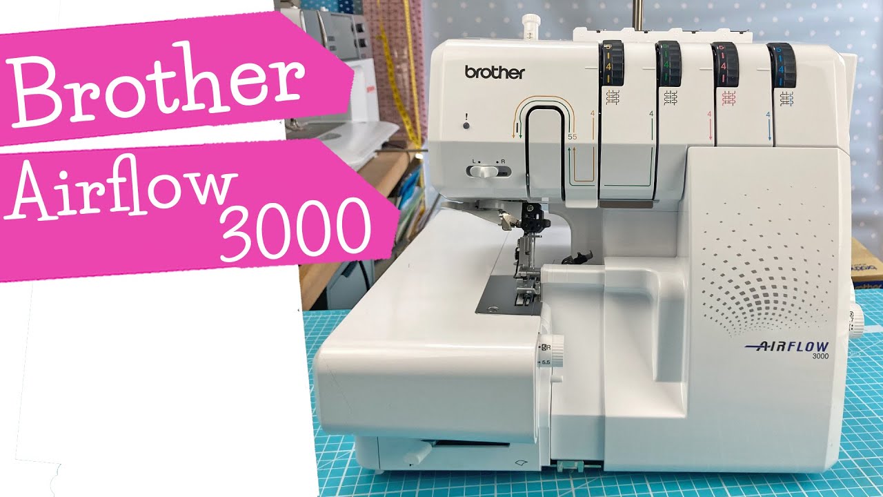 Brother Airflow 3000 Overlock mit Lufteinfädelung Test | Airflow3000 Test Review | nähen | mommymade