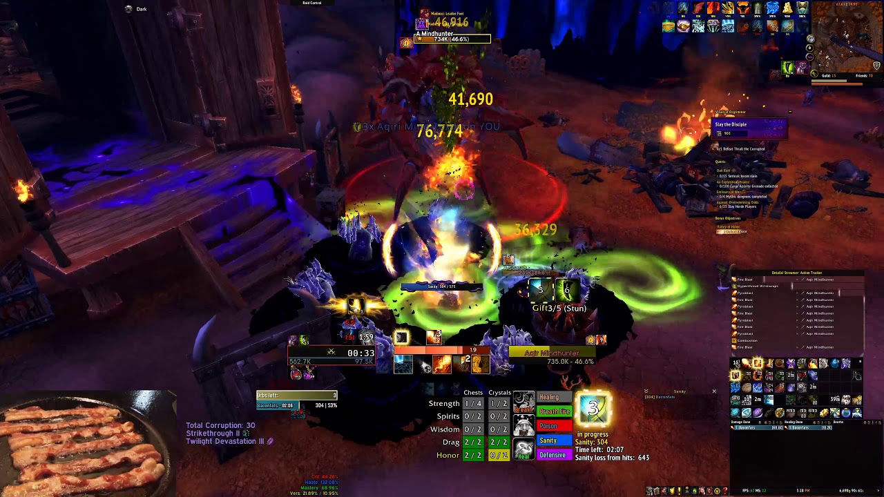 Fire mage 5 Mask Heroic Vision, first clear.