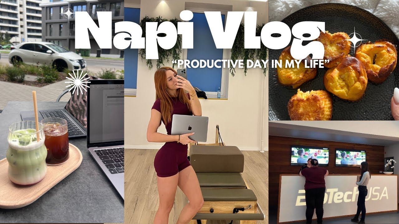 EXTRÁN PRODUKTÍV NAPOM🌱🥣  -unboxing, BiotechUSA központ, masszázs & cukormentes süti