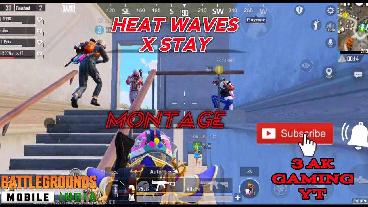 HEAT WAVES X STAY Montage video 🔥🔥🔥 | by 3akgamingyt