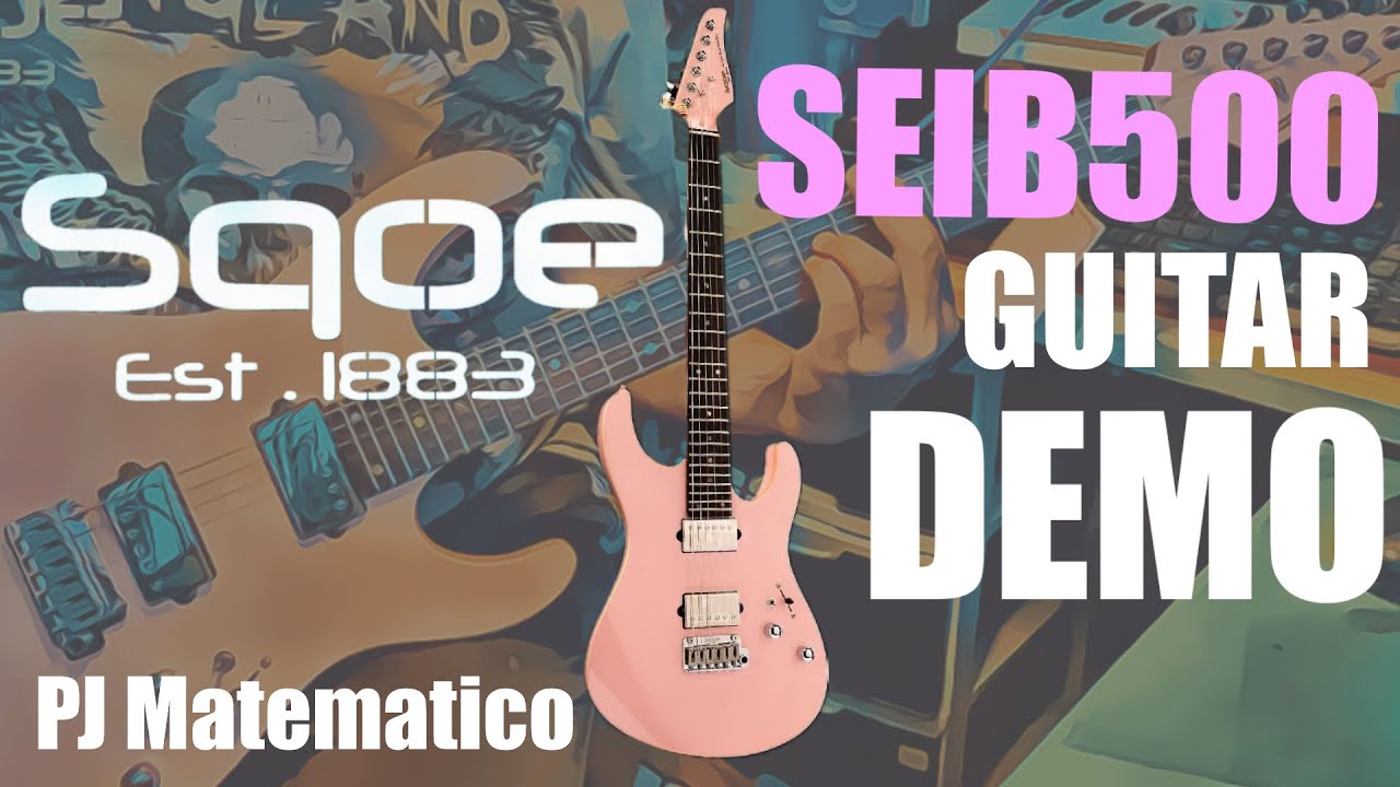 SQOE SEIB500 Super strat guitar demo