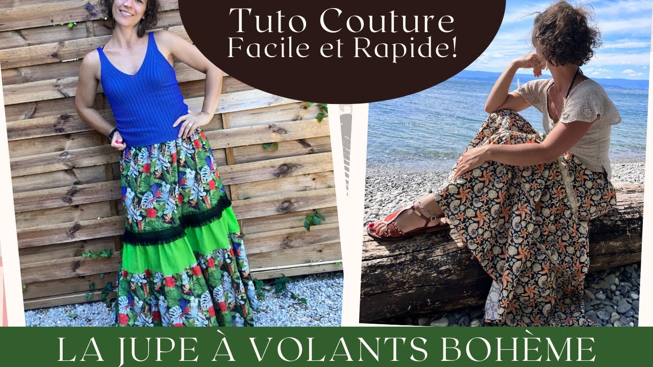 Tuto Couture Facile [Jupe à volants Bohème]