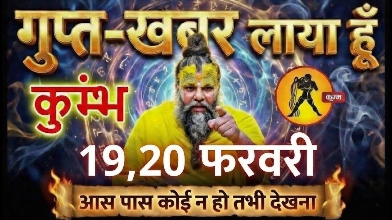 कुम्भ राशि 31 जनवरी एक बड़ी गुप्त खबर लाया हूँ आस पास कोई न हो तभी देखना @kumbhjyotish7065