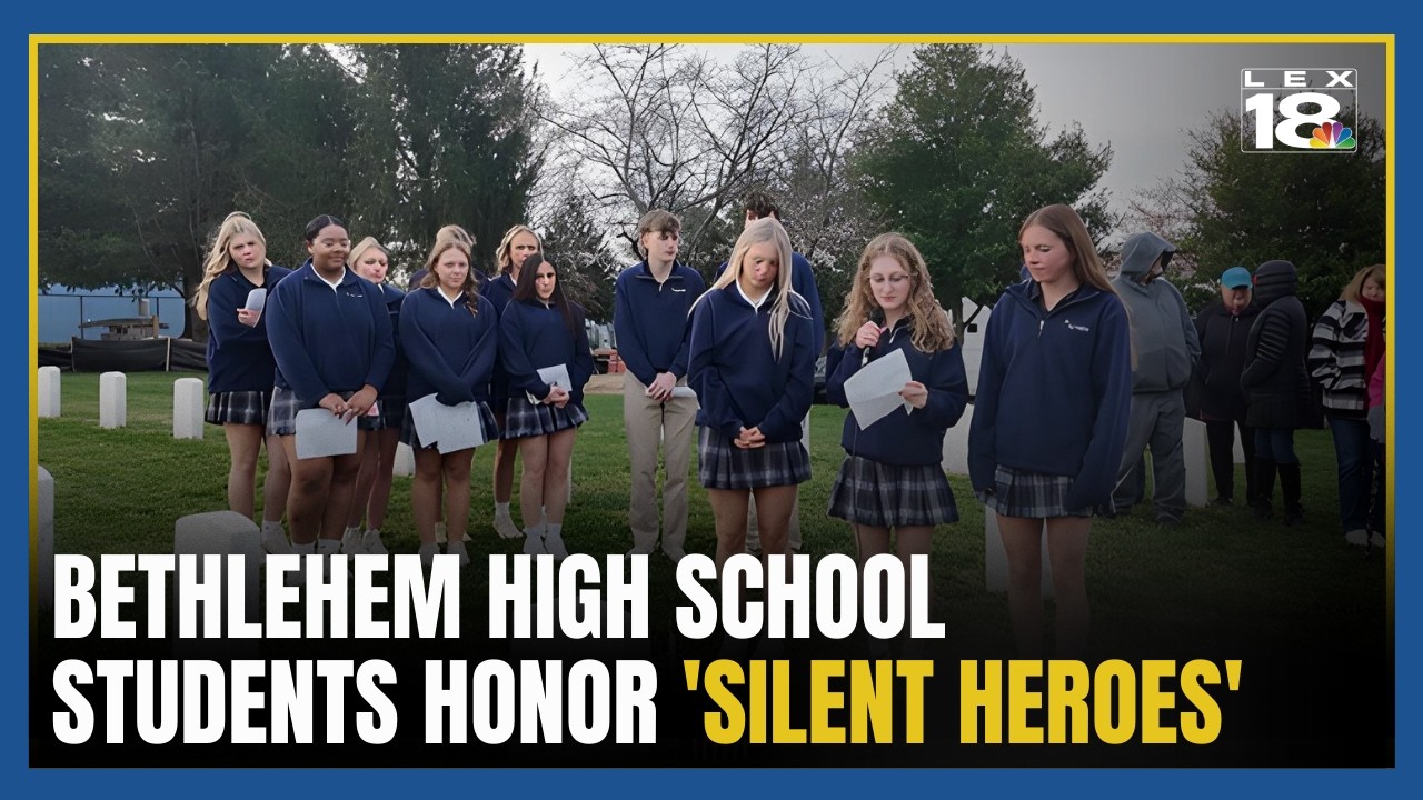 Учащиеся из Бардстауна посетили Национальное кладбище Ливана, чтобы почтить память «молчаливых ге...