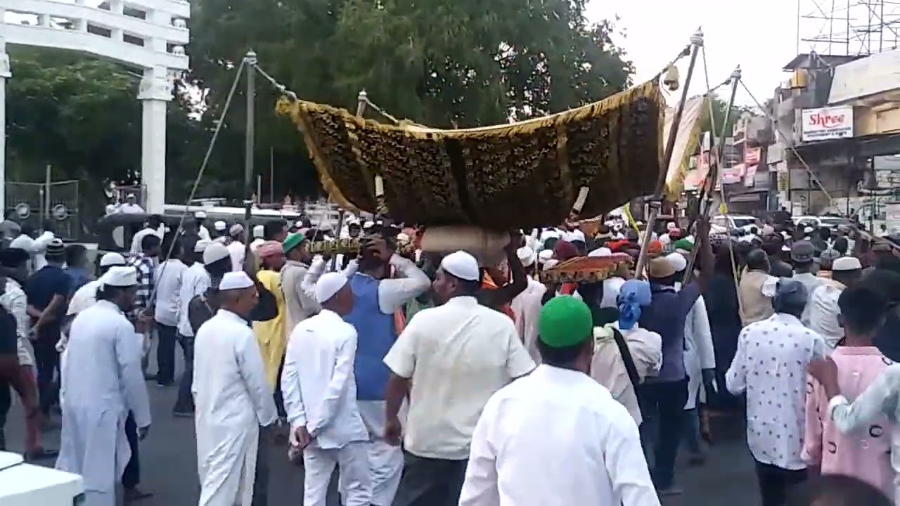 Gulbarga, Hazrat Khawaja Banda Nawaz  RH  ll Jhela Mubarak  ll Jhela Procession,