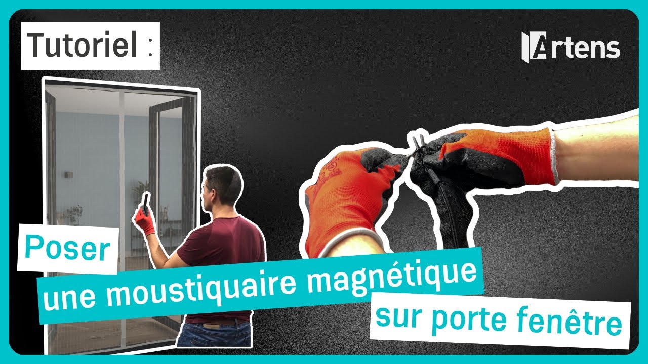 🛠 TUTO - Poser une moustiquaire pour porte fenêtre magnétique ISOXA (150x230cm)