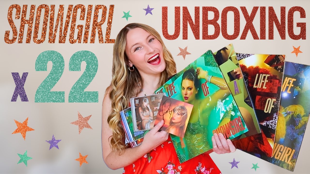 Распаковка всех виниловых и CD-версий Showgirl❤️&zwj;🔥 Подписанные CD, роскошные фотографии, постеры ...